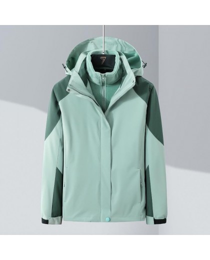 Mint Hooded 3-in-1 Outdoor Jacket