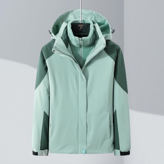 Mint Hooded 3-in-1 Outdoor Jacket
